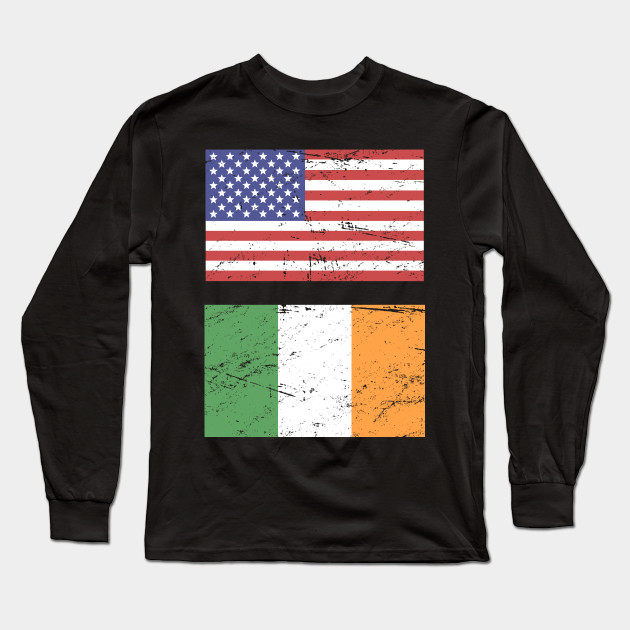 United States Flag & Republic Of Ireland Flag